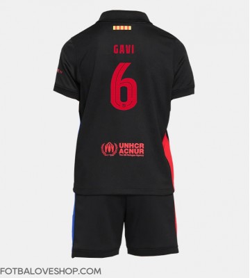 Barcelona Paez Gavi #6 Dětské Venkovní Dres 2024-25 Krátký Rukáv (+ trenýrky)